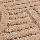 Japandi ART - Rond Vloerkleed Boho - Scandinavisch - Laagpolig Effen - Oud Roze