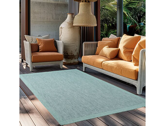 Solid Tuin - Buitenkleed - Indoor & Outdoor - Laagpolig Effen - Blauw