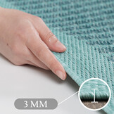 Solid Tuin - Rond Buitenkleed - Indoor & Outdoor - Laagpolig Effen - Blauw