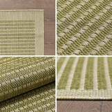 Solid Tuin - Buitenkleed - Indoor & Outdoor - Laagpolig Effen - Groen