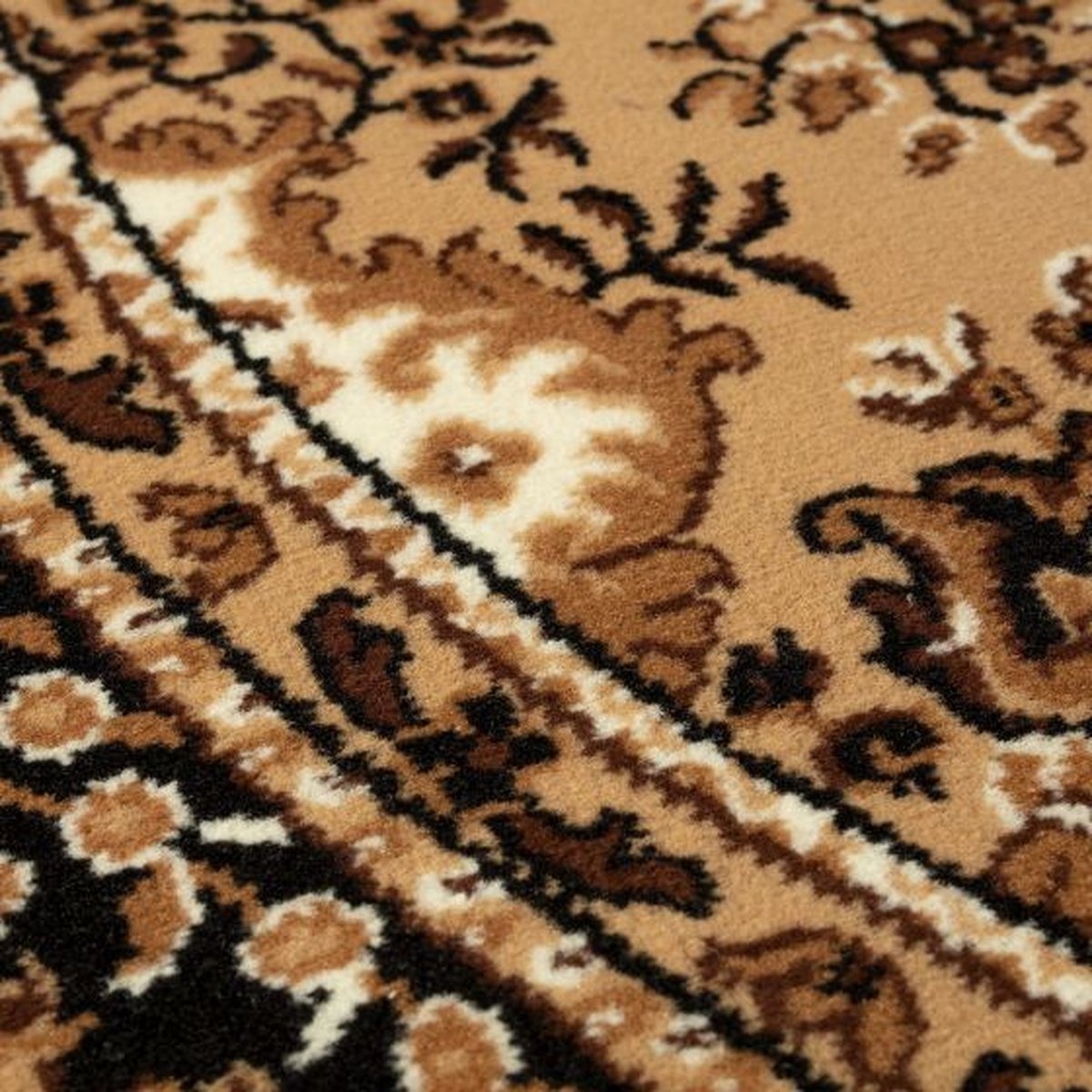 Vintage Klassiek Vloerkleed Bruin - Perzisch - Retro - Nain - 200 CM ROND