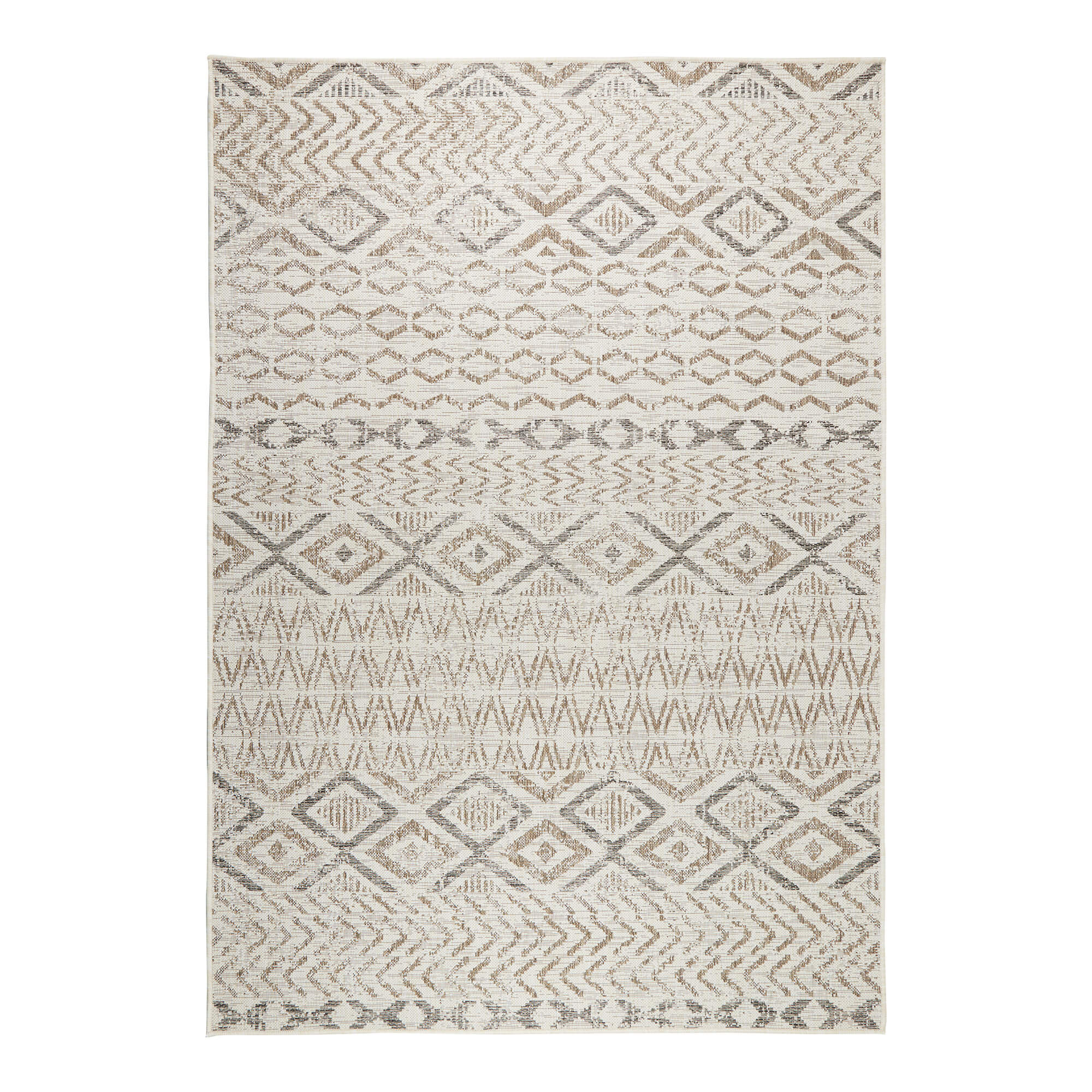 Solid Binnen en Buiten Vloerkleed Laagpolig Zand/Beige - 240x300 CM