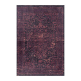 Fiesta Wasbaar Vloerkleed - Laagpolig - Vintage Design - Rood - Woonkamer Tapijt - Canvas Rug
