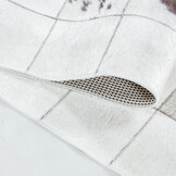 Fiesta Wasbaar Vloerkleed - Laagpolig - Patchwork Design - Wit - Woonkamer Tapijt - Canvas Rug