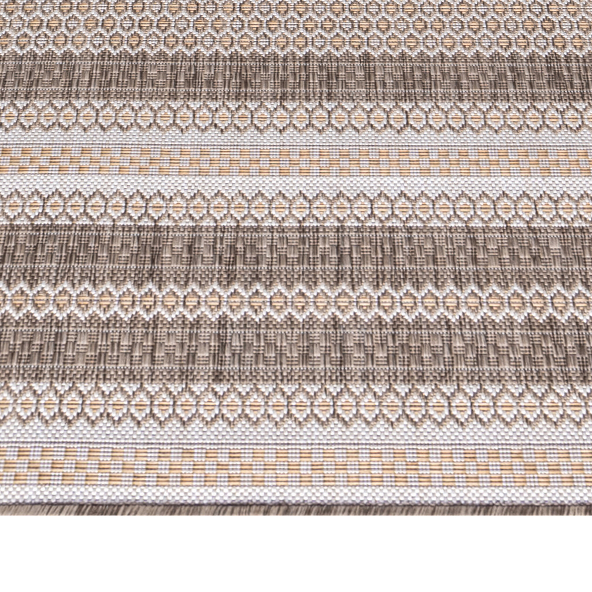 Sunny Outdoor - Tuin Buitenkleed - Vintage Design - Beige - Vloerkleed voor Tuin Terras Balkon