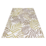 Sunny Outdoor - Tuin Buitenkleed - Palm Design - Beige - Vloerkleed voor Tuin Terras Balkon