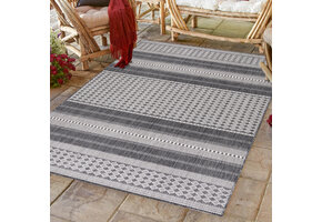 Sunny Outdoor - Tuin Buitenkleed - Beige Grijs - Vloerkleed voor Tuin Terras Balkon