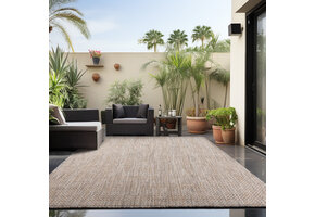 Skanda Home Buitenkleed - In & Outdoor - Uni Design - Beige - Vloerkleed voor Tuin Terras Balkon