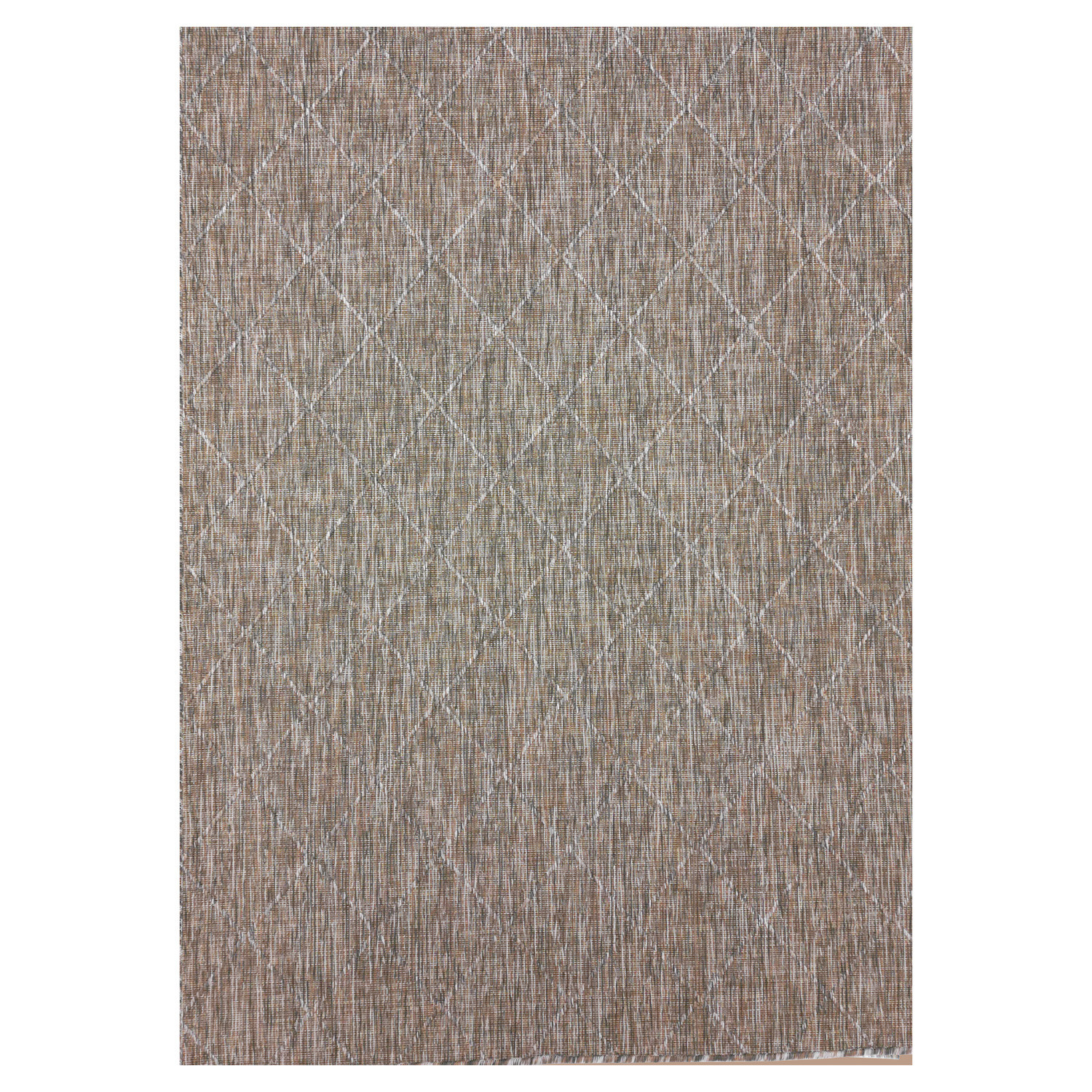 Skanda Home Buitenkleed - In & Outdoor - Geruit Design - Beige - Vloerkleed voor Tuin Terras Balkon