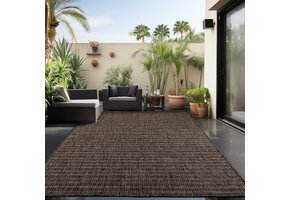 Skanda Home Buitenkleed - In & Outdoor - Uni Design - Zwart - Vloerkleed voor Tuin Terras Balkon