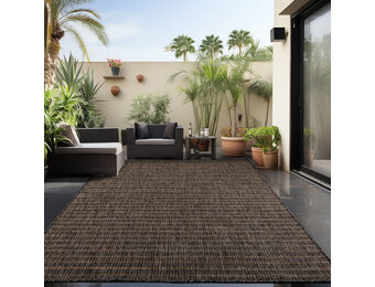 Skanda Home Buitenkleed - In & Outdoor - Uni Design - Zwart - Vloerkleed voor Tuin Terras Balkon