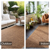 Skanda Home Buitenkleed - In & Outdoor - Uni Design - Terra - Vloerkleed voor Tuin Terras Balkon