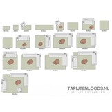 Skanda Home Buitenkleed - In & Outdoor - Geruit Design - Beige - Vloerkleed voor Tuin Terras Balkon