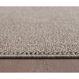 Loom Uni Effen Vloerkleed - Rond - Uni Kleur - Bruin - Woonkamer Slaapkamer Tapijt - Laagpolig