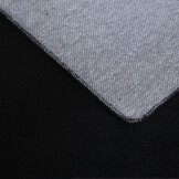 Pouffy Fluffy  - Hoogpolig Vloerkleed - Uni Kleur -Zwart - Woonkamer Tapijt - Katoenen Rug