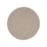 Relax Uni Tuin - Rond Buitenkleed - Indoor & Outdoor - Laagpolig Effen - Beige