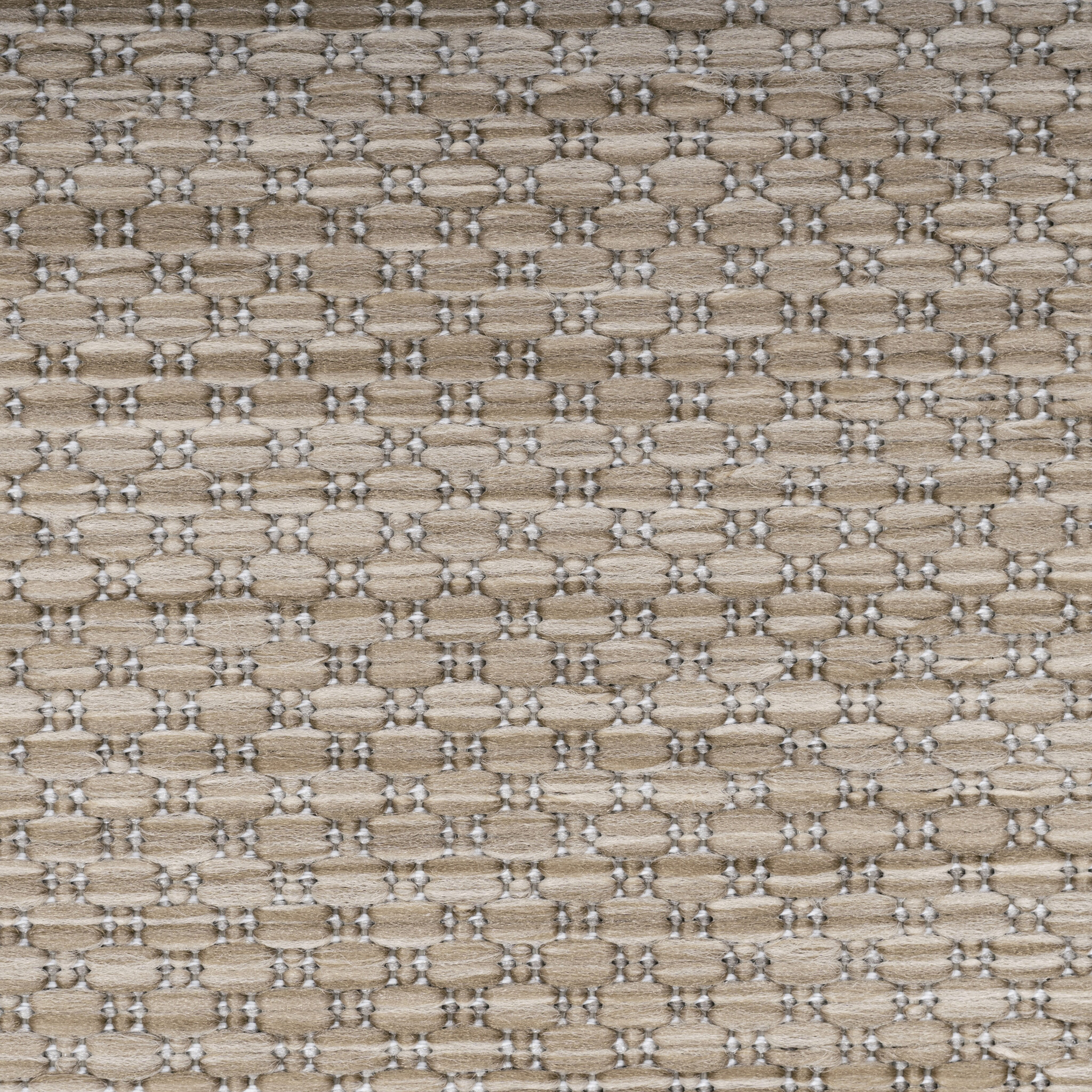 Relax Uni Tuin - Rond Buitenkleed - Indoor & Outdoor - Laagpolig Effen - Beige