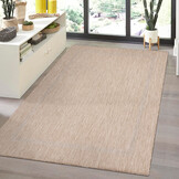 Relax Uni Tuin - Buitenkleed - Indoor & Outdoor - Laagpolig Effen - Beige