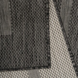 Relax Uni Tuin - Buitenkleed - Indoor & Outdoor - Laagpolig Effen - Zwart