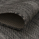 Relax Uni Tuin - Buitenkleed - Indoor & Outdoor - Laagpolig Effen - Zwart