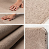 Sky Soft Uni Basic - Vloerkleed - Laagpolig - Effen Kleur - Beige - Woonkamer Tapijt - Anti-Slip Rug