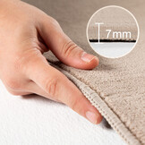 Sky Soft Uni Basic - Vloerkleed - Laagpolig - Effen Kleur - Beige - Woonkamer Tapijt - Anti-Slip Rug