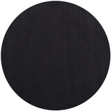 Sky Soft Uni Basic - Rond Vloerkleed - Laagpolig - Effen Kleur - Zwart - Woonkamer Tapijt - Anti-Slip Rug