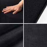 Sky Soft Uni Basic - Rond Vloerkleed - Laagpolig - Effen Kleur - Zwart - Woonkamer Tapijt - Anti-Slip Rug