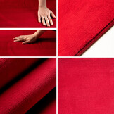 Sky Soft Uni Basic - Rond Vloerkleed - Laagpolig - Effen Kleur - Rood - Woonkamer Tapijt - Anti-Slip Rug