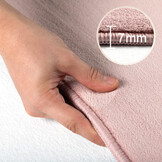 Sky Soft Uni Basic - Vloerkleed - Laagpolig - Effen Kleur - Roze - Woonkamer Tapijt - Anti-Slip Rug