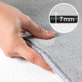 Sky Soft Uni Basic - Vloerkleed - Laagpolig - Effen Kleur - Zilver - Woonkamer Tapijt - Anti-Slip Rug