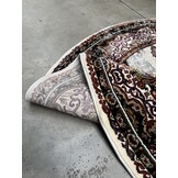 Isfahan Oosters Vloerkleed Nain - Laagpolig - Klassiek Vintage Tapijt - Rond - Creme / Multi