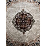 Isfahan Oosters Vloerkleed - Laagpolig - Klassiek Vintage Tapijt - Rond - Beige / Multi - 200 CM ROND