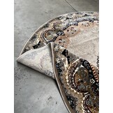 Isfahan Oosters Vloerkleed - Laagpolig - Klassiek Vintage Tapijt - Rond - Beige / Multi - 200 CM ROND
