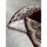 Isfahan Oosters Vloerkleed - Laagpolig - Klassiek Vintage Tapijt - Rond - Rood / Multi - 200 CM ROND