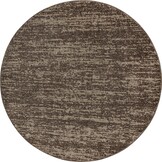 Relax Oslo - Laagpolig Effen Vloerkleed - Rond - Modern Tapijt - Bruin