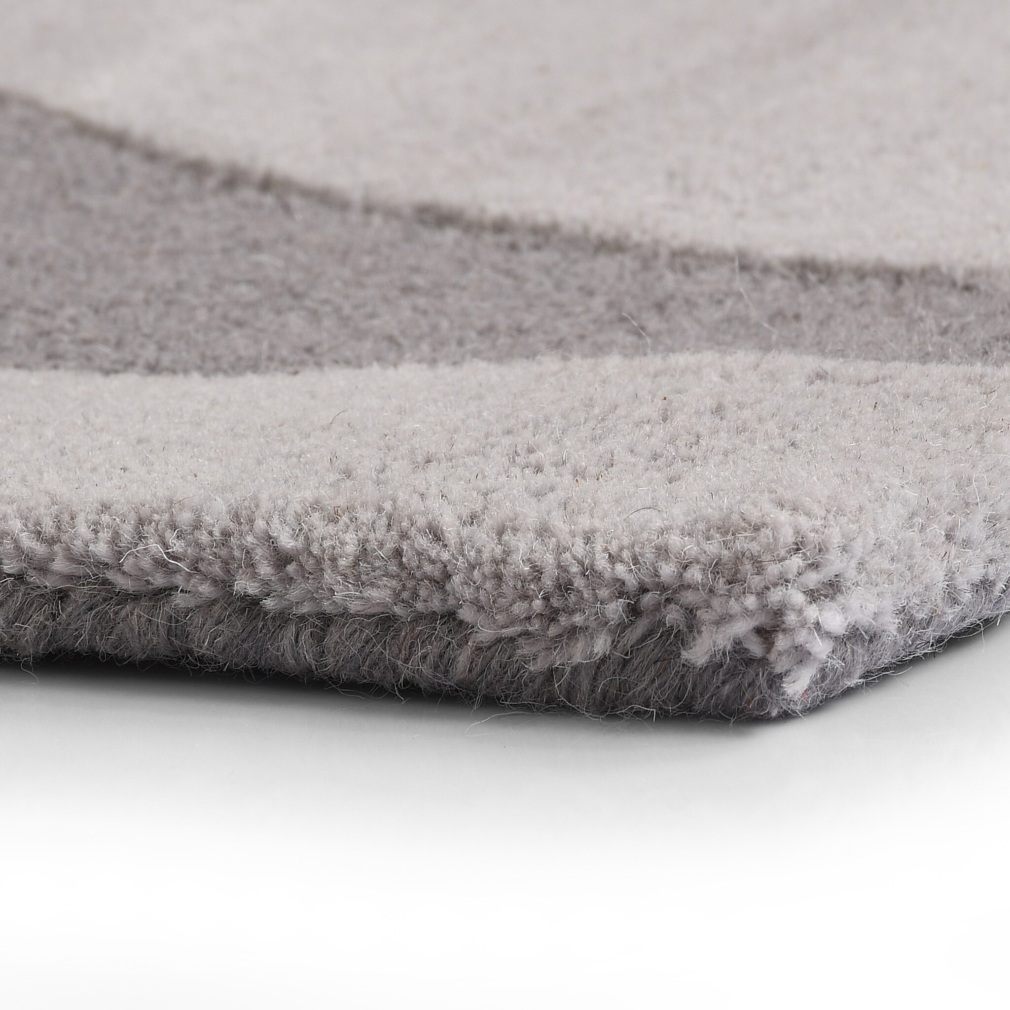 Nomade Organi Vloerkleed Organisch Wol Laagpolig Grijs