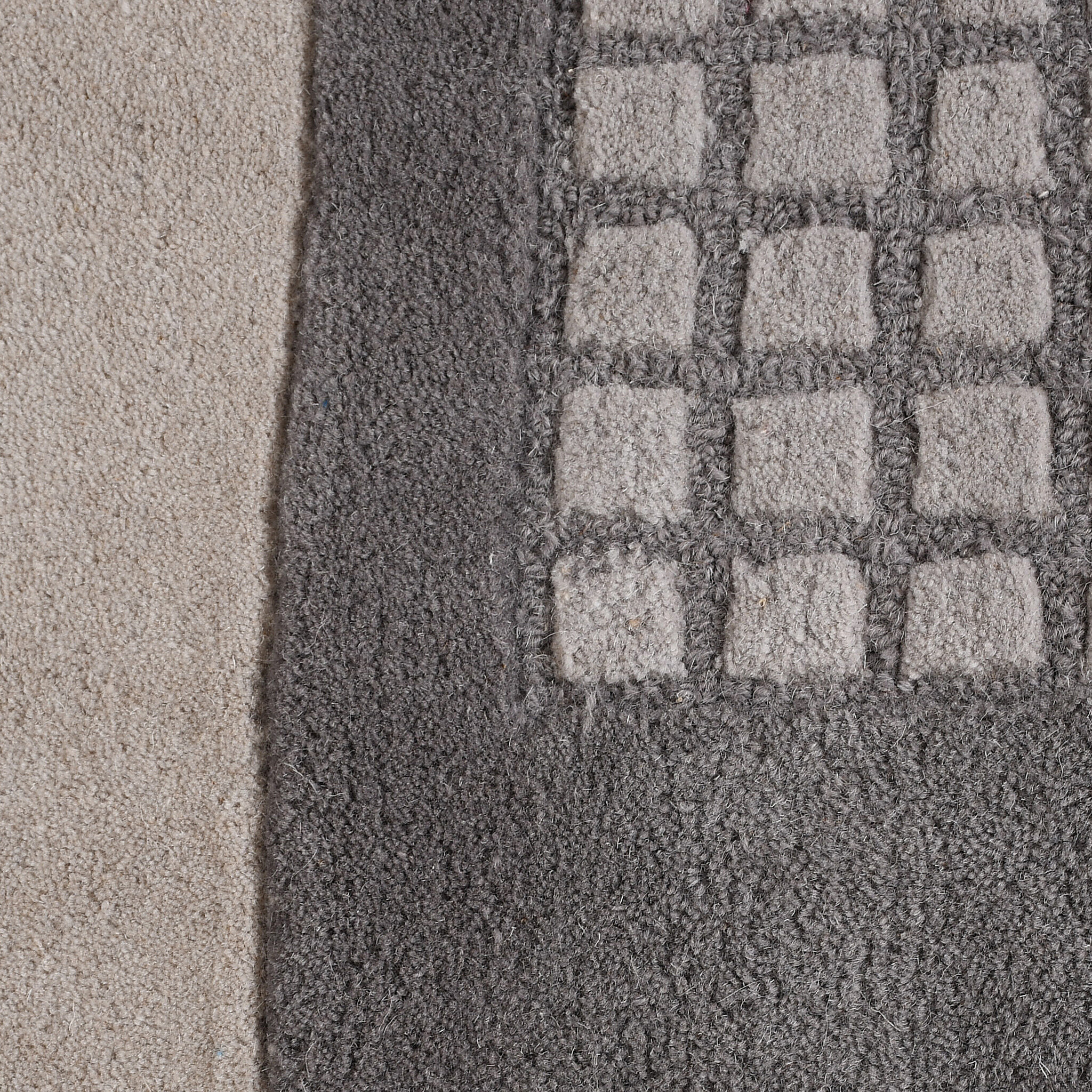 Nomade Organi Vloerkleed Organisch Wol Laagpolig Grijs