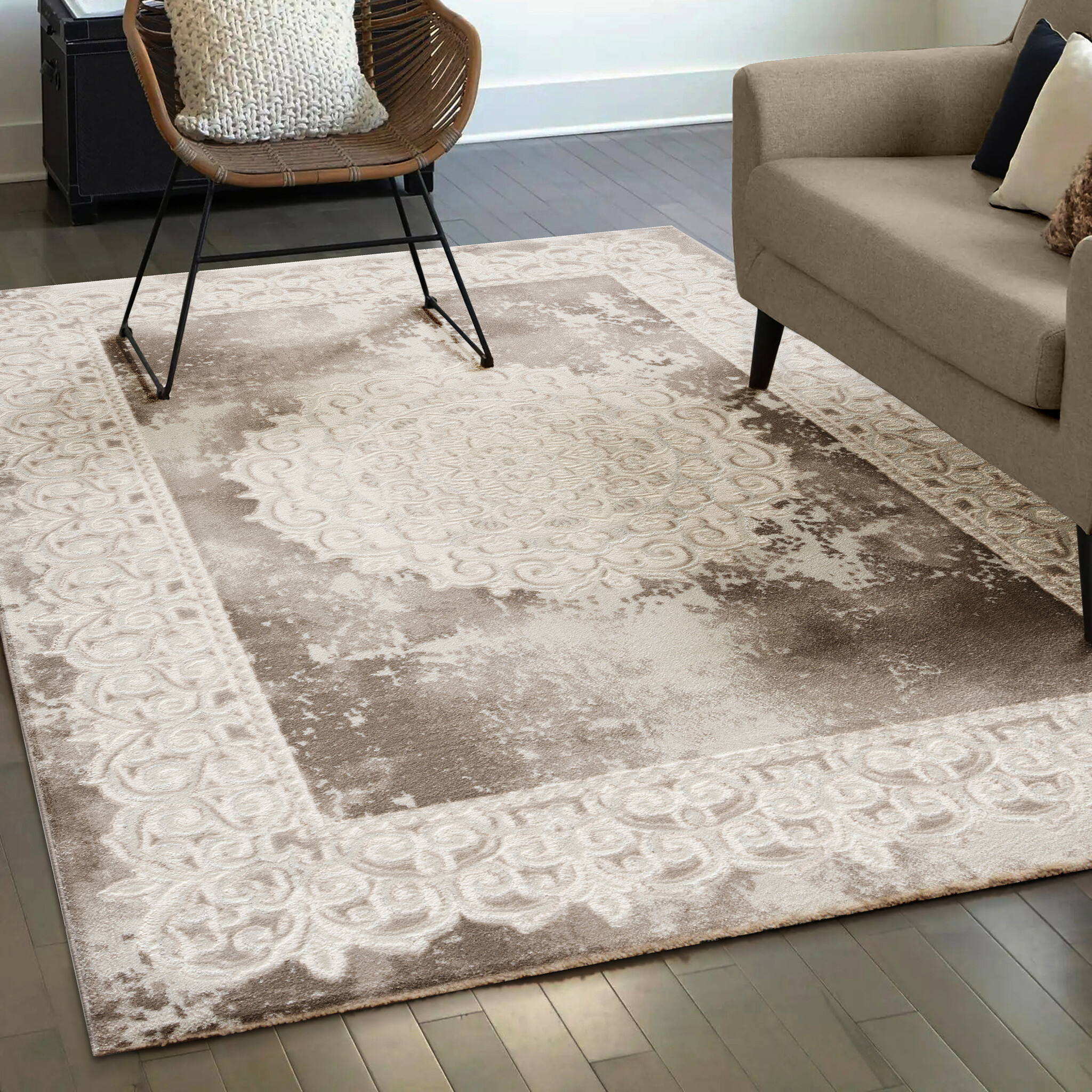 Harmony Vloerkleed - Rechthoekig - Klassieke Orient Look - Beige