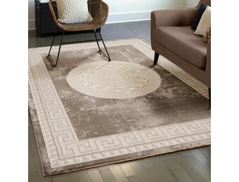 Harmony Vloerkleed Medaillon - Rechthoekig - Klassieke Orient Look - Beige