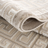 Tapijtenloods Harmony Laagpolig Vloerkleed Medaillon Beige