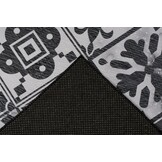 Kitchen Vintage Keukenloper - Anti-slip - Machine Wasbaar - 100% Polyester - Modern Design - Grijs