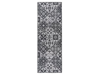 Kitchen Vintage Keukenloper - Anti-slip - Machine Wasbaar - 100% Polyester - Modern Design - Grijs