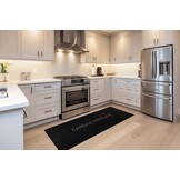 Kitchen Cooking Keukenloper - Anti-slip - Machine Wasbaar - 100% Polyester - Modern Design - Zwart