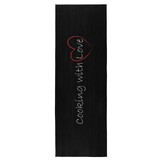 Kitchen Cooking Keukenloper - Anti-slip - Machine Wasbaar - 100% Polyester - Modern Design - Zwart