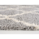 Oslo Hoogpolig Vloerkleed - Scandinavisch Design - Grijs - Franjes
