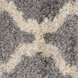 Oslo Hoogpolig Vloerkleed - Scandinavisch Design - Grijs - Franjes