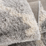 Oslo Hoogpolig Vloerkleed - Scandinavisch Design - Grijs - Franjes