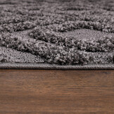 Luxus Shaggy Plus Hoogpolig Vloerkleed - Hoog Laag Design - Grijs - Rechthoekig - Zacht en Luxe Tapijt