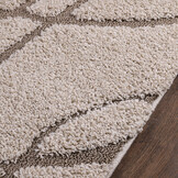 Luxus Shaggy Plus Hoogpolig Vloerkleed - Skandi Design - Uni Effen Creme - Rechthoekig - Zacht en Luxe Tapijt